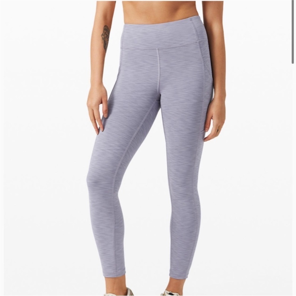 Women's High-Waisted Purple Leggings